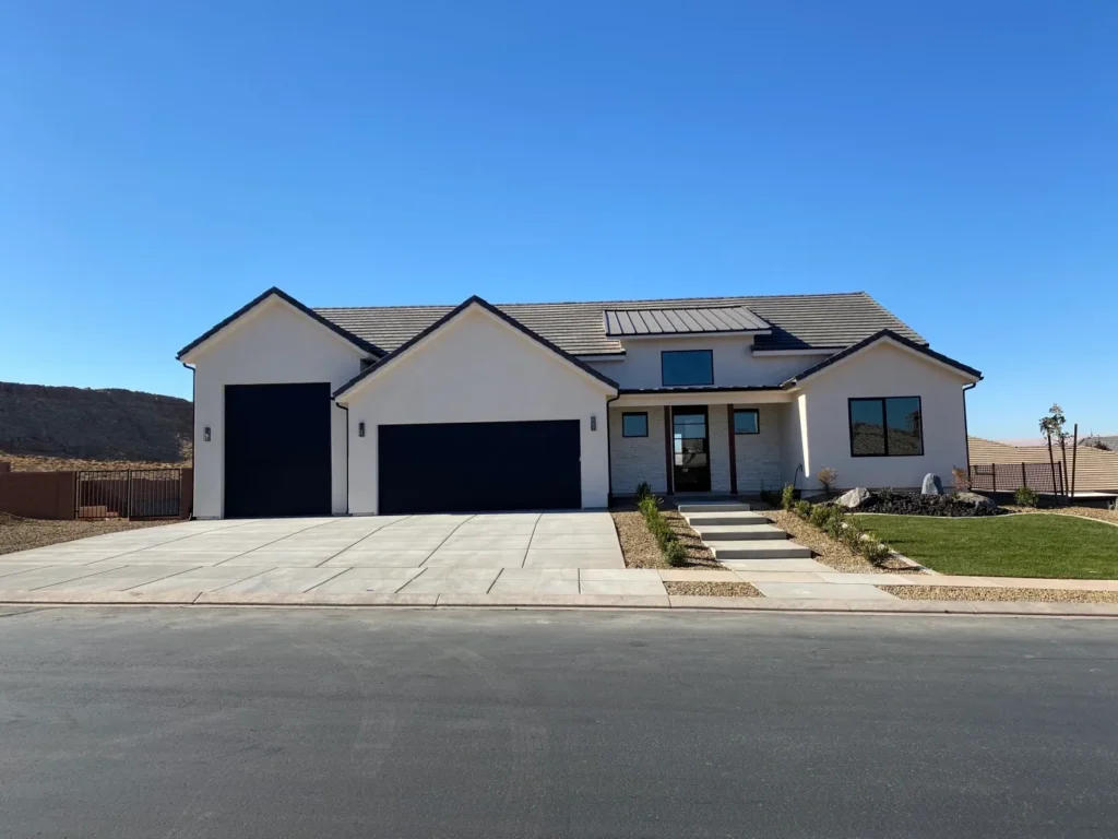 garage door of house